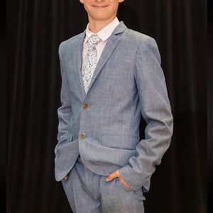 Crewcuts Ludlow chambray suit